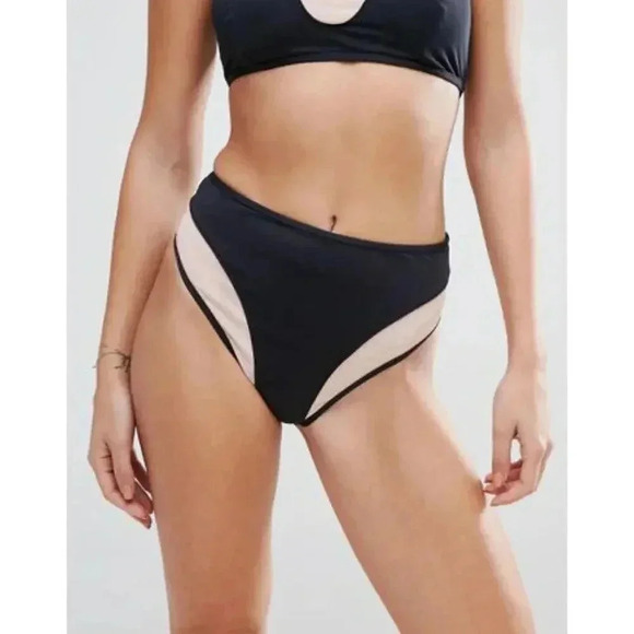 Evil Twin Black Illusion Mesh Bikini Bottom NWT - Picture 3 of 9